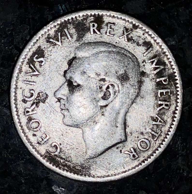 SA Union silver 1 shilling 1938