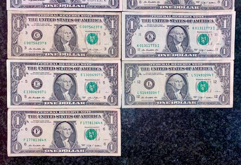 USA Set 1 dollar - A to L - Federal Reserves 1995-2013 (1 bid takes all)