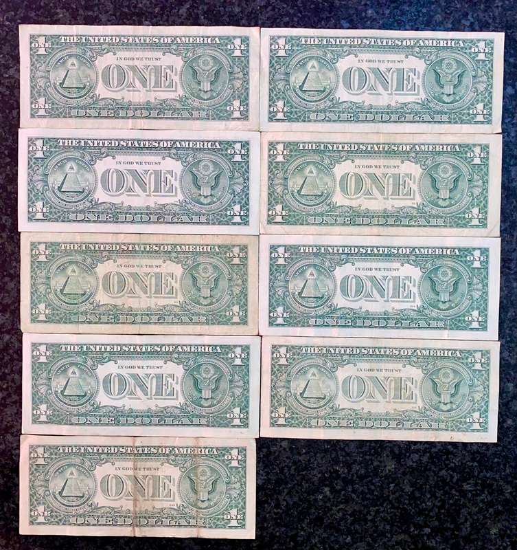 USA Set 1 dollar - A to L - Federal Reserves 1995-2013 (1 bid takes all)