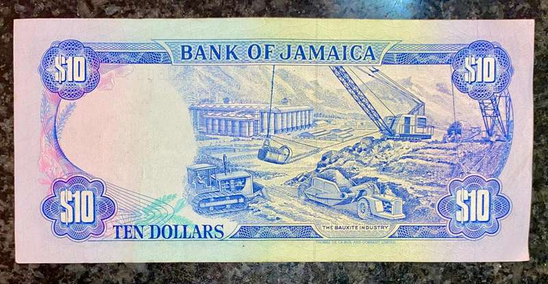 Jamaica 10 dollars 1989