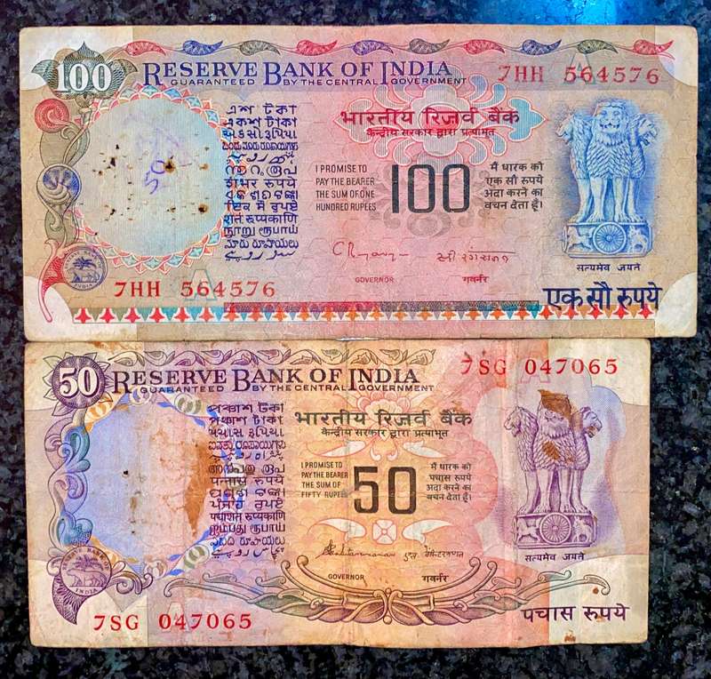 India set 100 rupees & 50 rupees nd (1 bid takes all)
