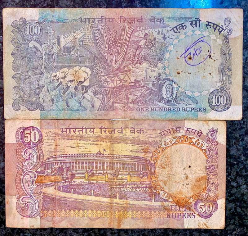 India set 100 rupees & 50 rupees nd (1 bid takes all)