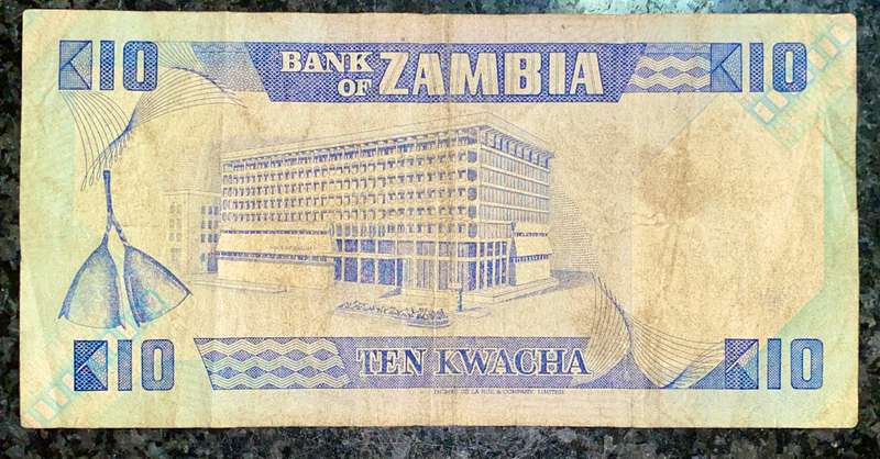 ZAMBIA 10 KWACH 1986