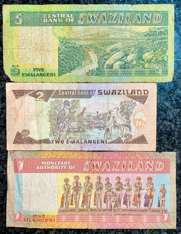 SWAZILAND SET 5 EMALANGENI TO 1 EMALANGENI  (1 BID TAKES ALL)