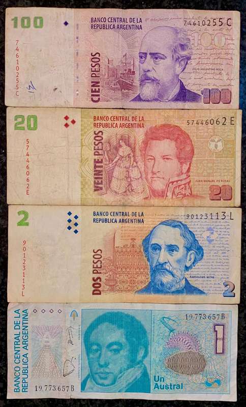 Argentina. Set 100 pesos to 1 pesos (1 bid takes all)