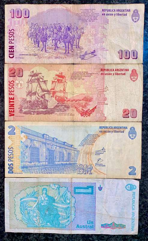 Argentina. Set 100 pesos to 1 pesos (1 bid takes all)