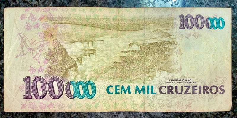 BRASIL 100.000 CRUZEIROS  ND