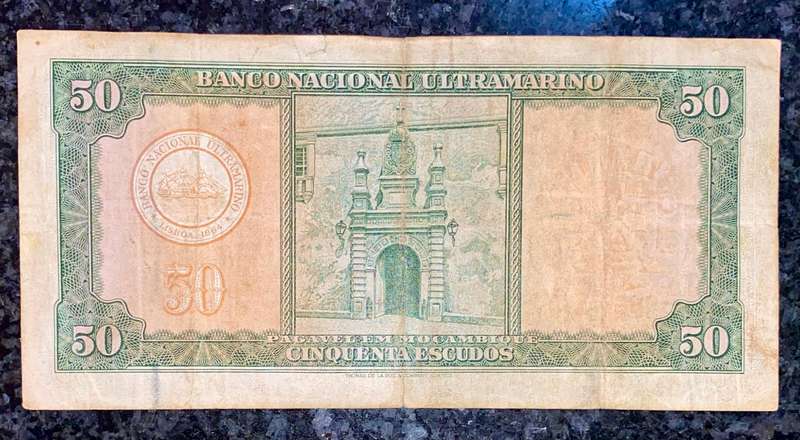 Mozambique. 50 escudos 1958