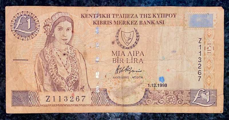 Cyprus 1 pound 1998 Z