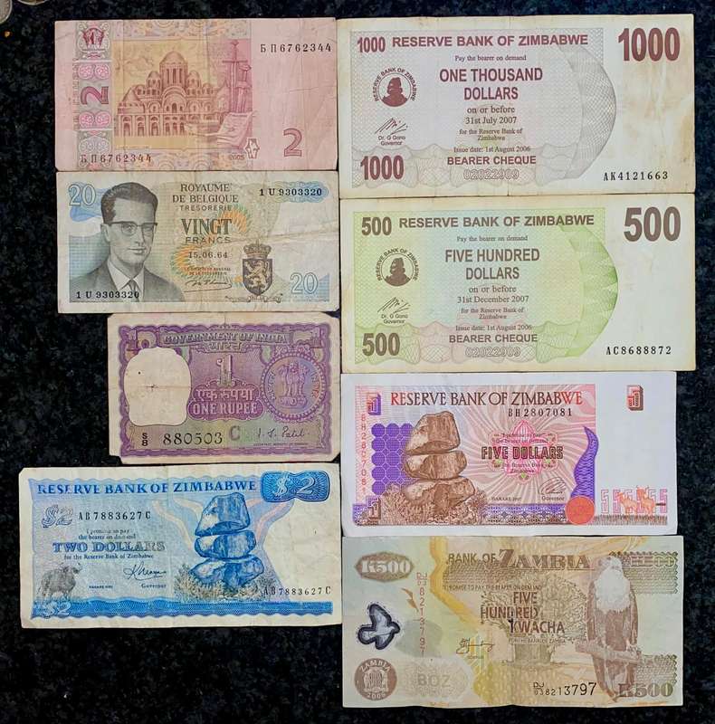 International lot Various Country's - Ukraine - Belgium - India - Zimbabwe (1 bid takes all)
