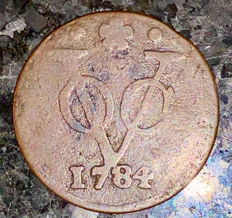 1784 Indonesia Netherlands East India 1 duit  VOC