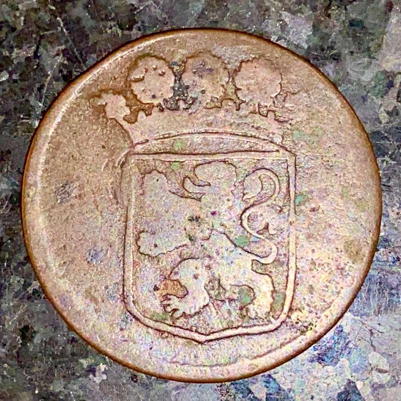 1784 Indonesia Netherlands East India 1 duit  VOC
