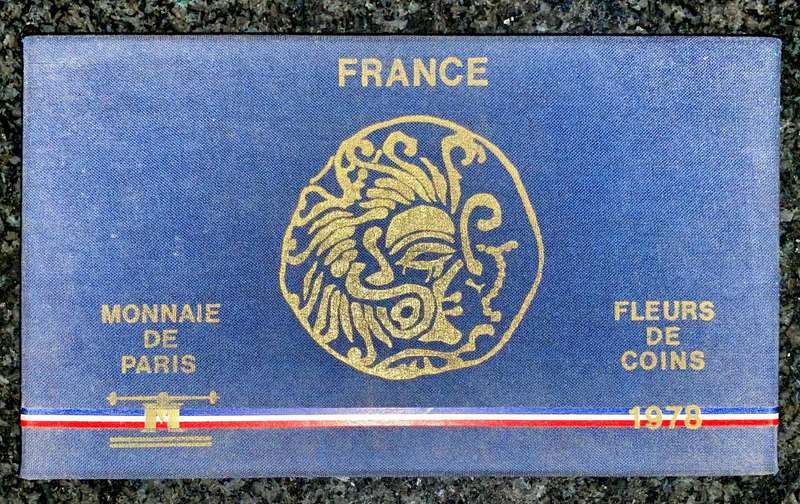 France Mint Set Fleur-de-coin - Monnaie de Paris Silver 50 francs to 1/2 franc 1978 unc boxed sealed