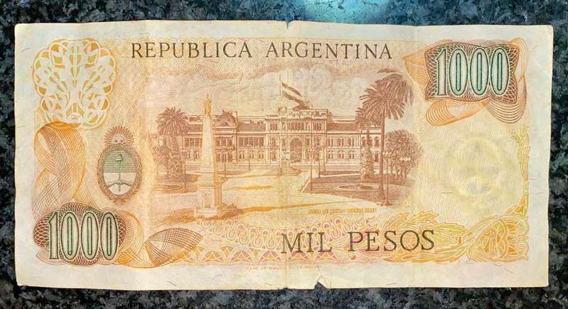 ARGENTINA 1000 PESOS ND