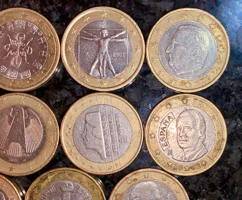 Euro Set - 11 countries - 1 Euro - all different (1 bid takes all)