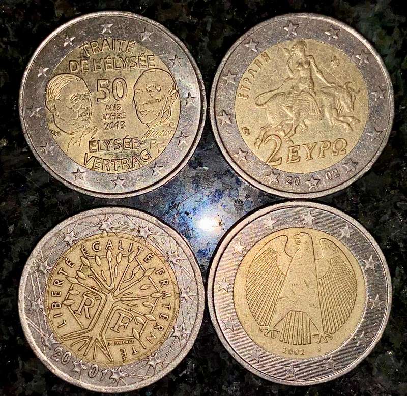 Euro Set - 2 Euro's - (1 bid takes all)