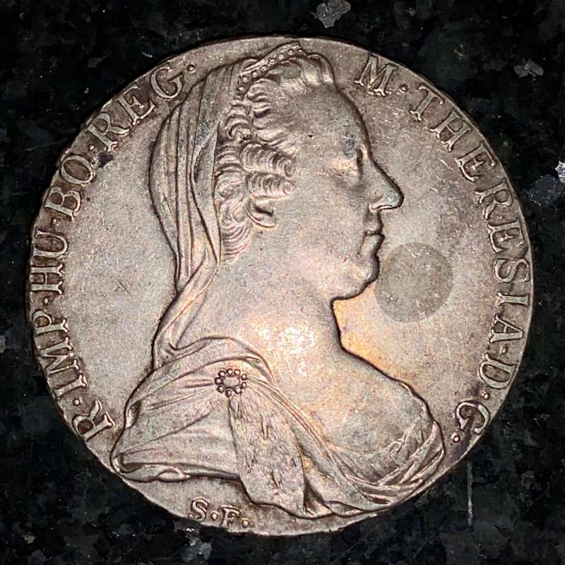 Austria Silver 1 Thaler 1780 -- 83% silver