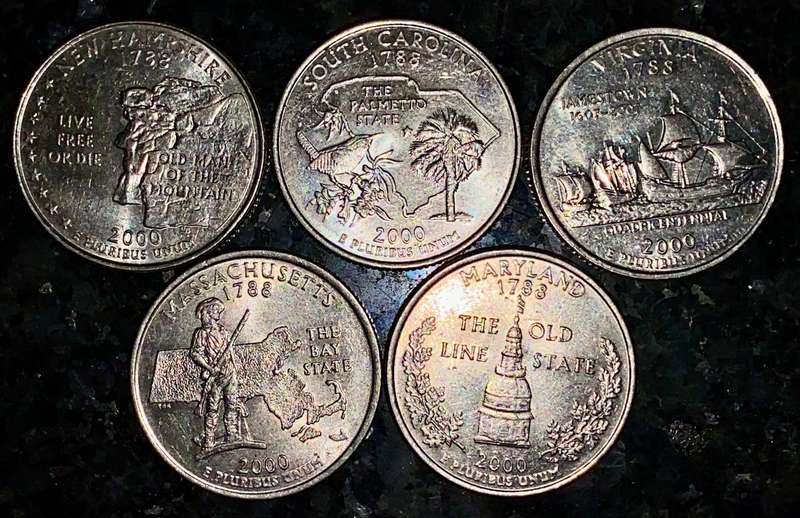 U S A  - 50 States Collection 1/4 dollar 2000 (1 bid takes all)