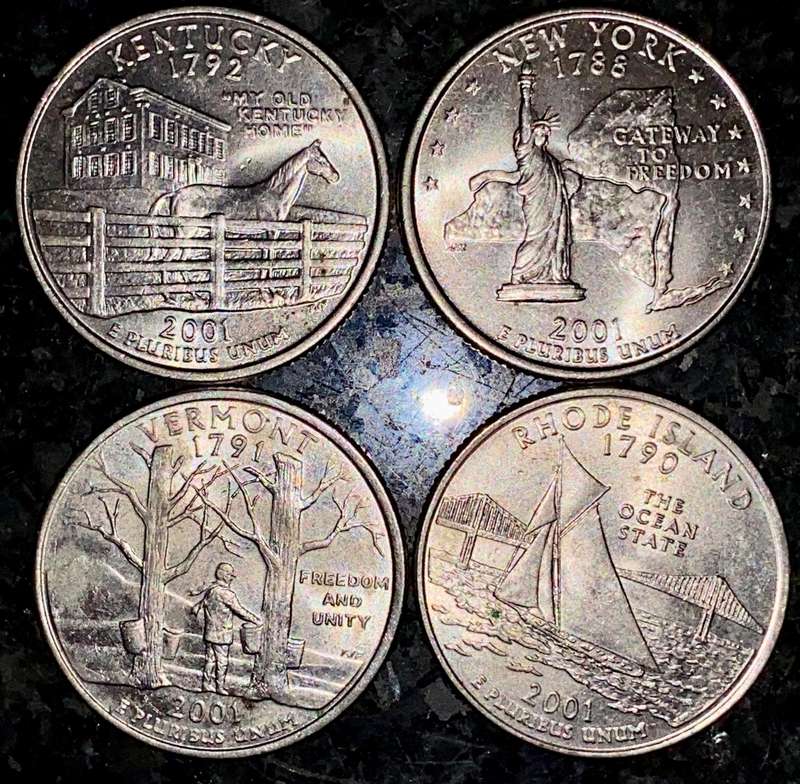 U S A  - 50 States Collection 1/4 dollar 2001 (1 bid takes all)