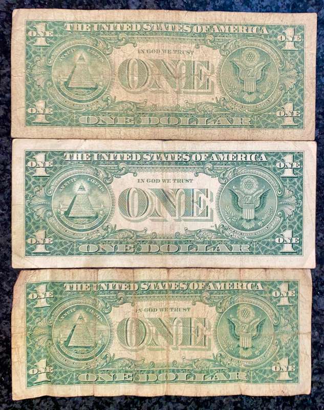USA Set 1 dollar - B - F - E - Federal Reserves 2003/09/17 (1 bid takes all)