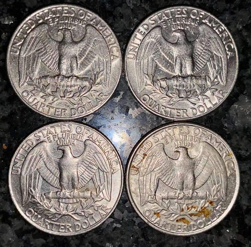 USA set 1/4 dollars 1990 -1991 -1992 -1993 (1 bid takes all)