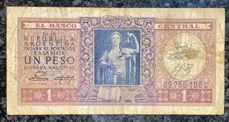 Argentina 1 peso 1952