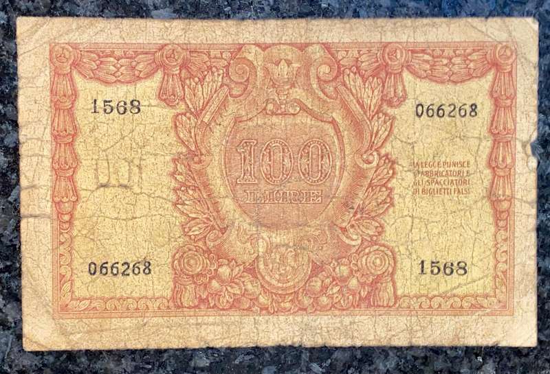 Italy 100 lire 1951
