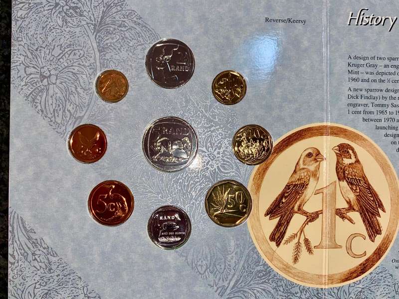 South Africa. uncirculated coin set 1994 in original packaging