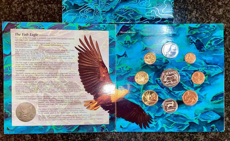 South Africa. uncirculated coin set 1995 in original packaging
