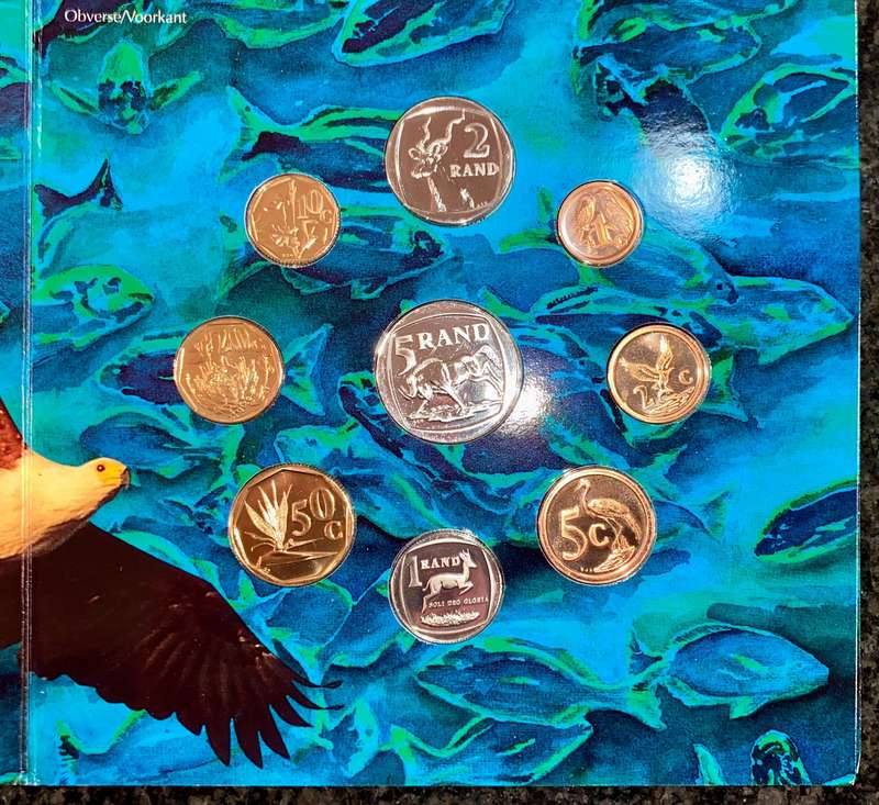 South Africa. uncirculated coin set 1995 in original packaging