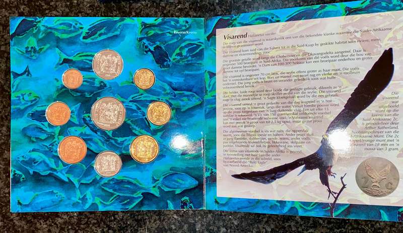 South Africa. uncirculated coin set 1995 in original packaging