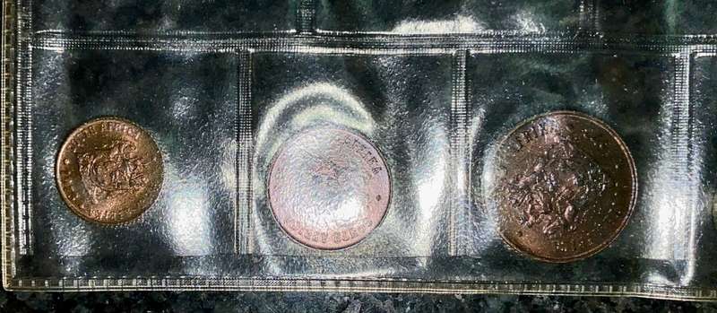 SOUTH AFRICA PROOF SET 50 CENT TO 1/2 CENT -- 1973 -- IN COIN HOLDER
