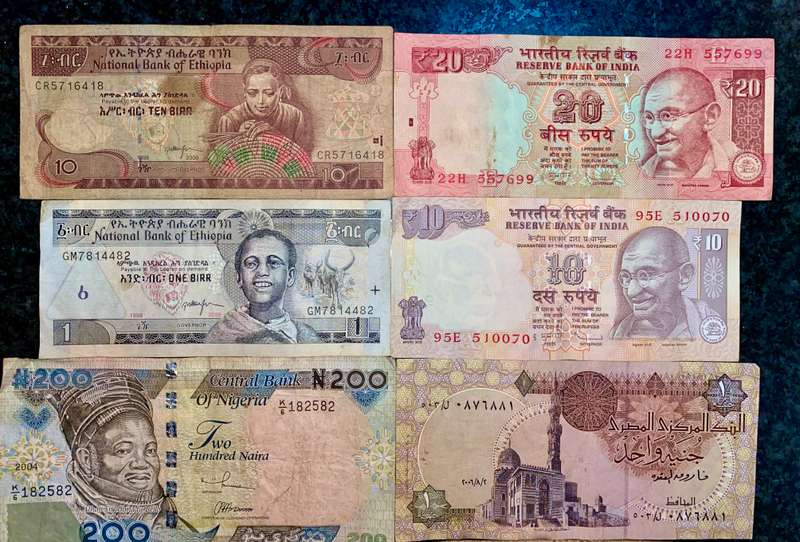 INTERNATIONAL LOT ETHIOPIA - INDIA - EGYPT +MORE (1 BID TAKES ALL 10)