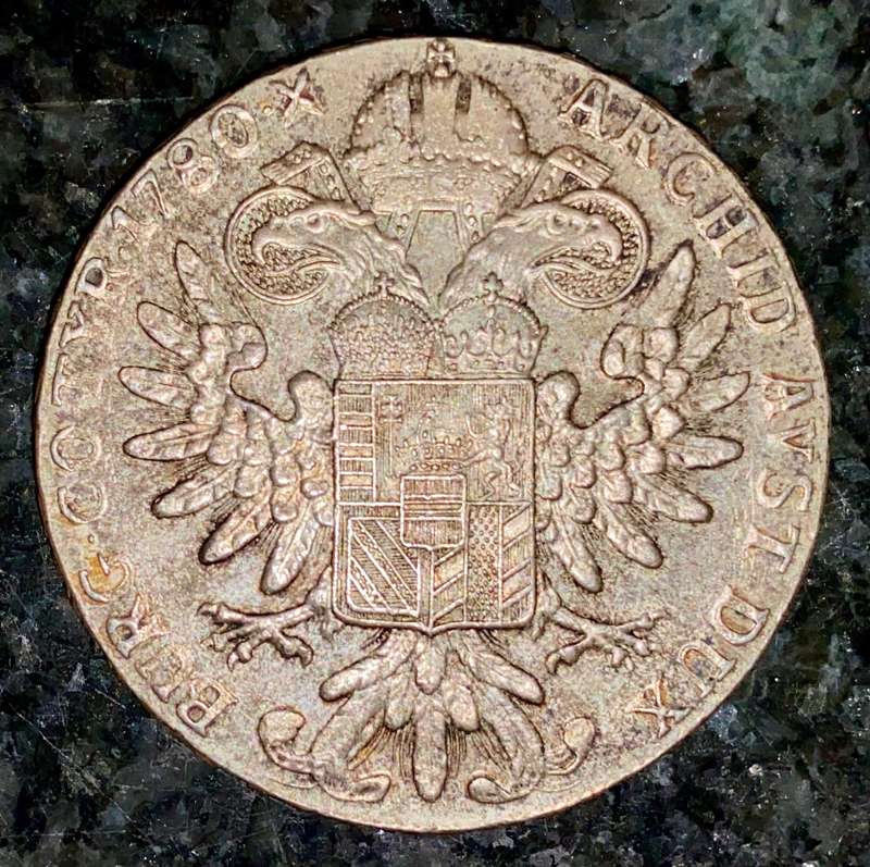 Austria Silver 1 Thaler 1780 -- Maria Theresia -- 83% silver value alone R485