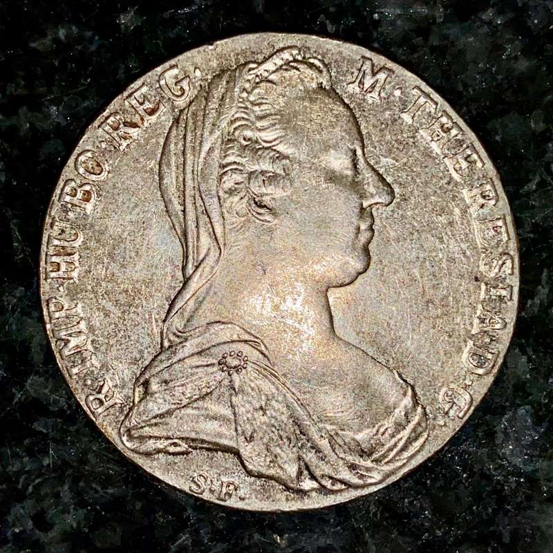 Austria Silver 1 Thaler 1780 -- Maria Theresia -- 83% silver value alone R485