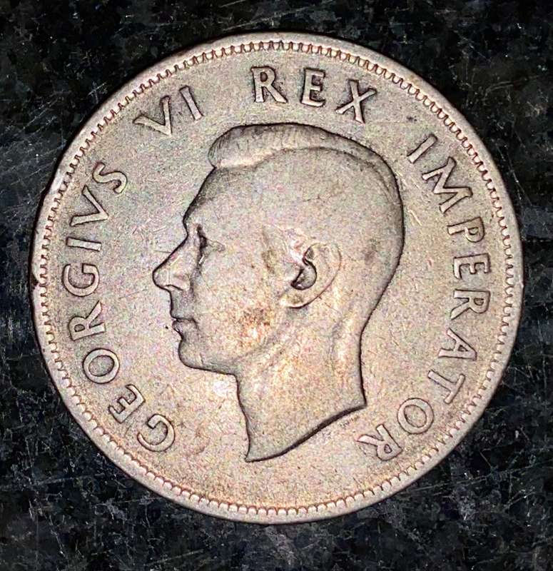 S A UNION SILVER 2 1/2 SHILLINGS 1940 - 80% SILVER