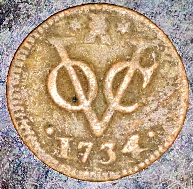 NETHERLANDS VOC DOIT 1734 ZEELAND