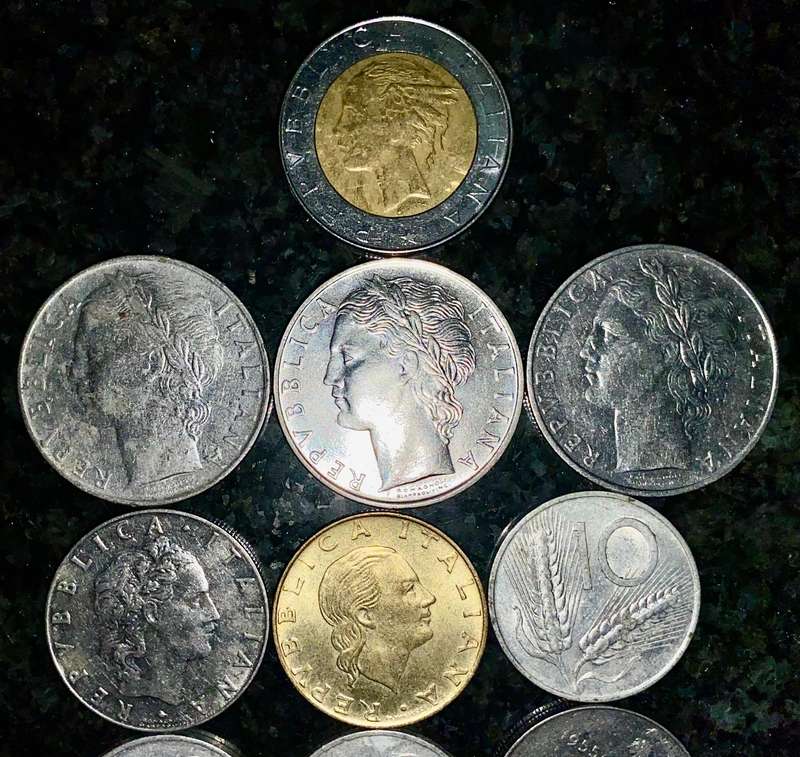 Italy coin lot some from WW2 (1 bid takes all)