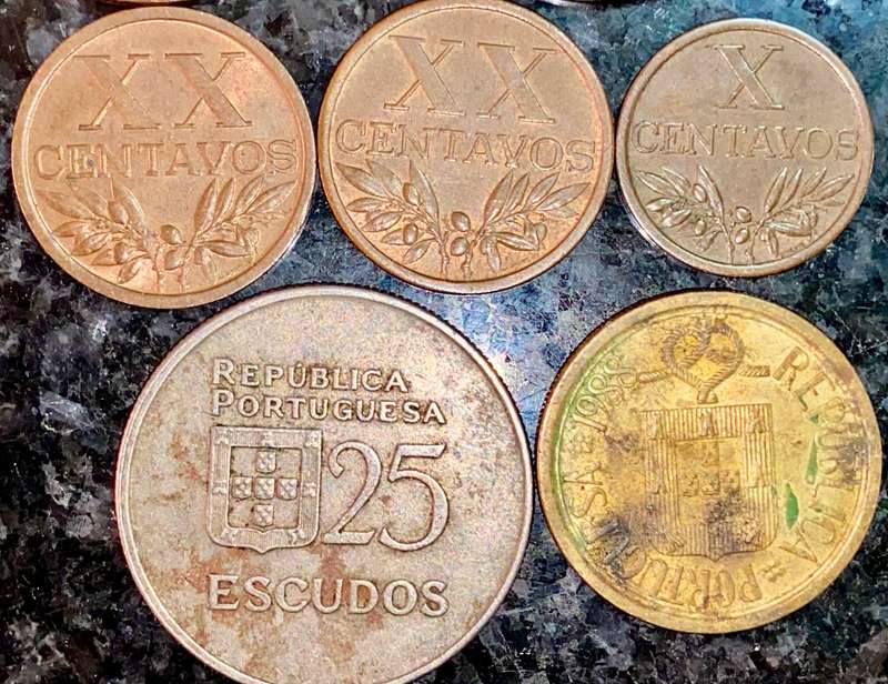 Portugal coin lot - from 20 reis 1891/1892 - 2 centavos 1918 (1 bid takes all)
