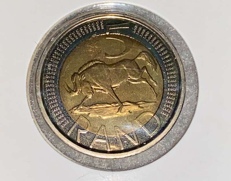 SOUTH AFRICA OOM PAUL MINTMARK R5 -- 2016 -- MINTATAGE 397 - BOXED WITH CERTIFICATE IN COIN FLIP