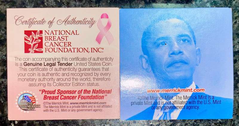 USA 1/4 dollar Jefferson Hologram - Barack Obama 2008 - 50 states Illinois 2003 - gold plate -