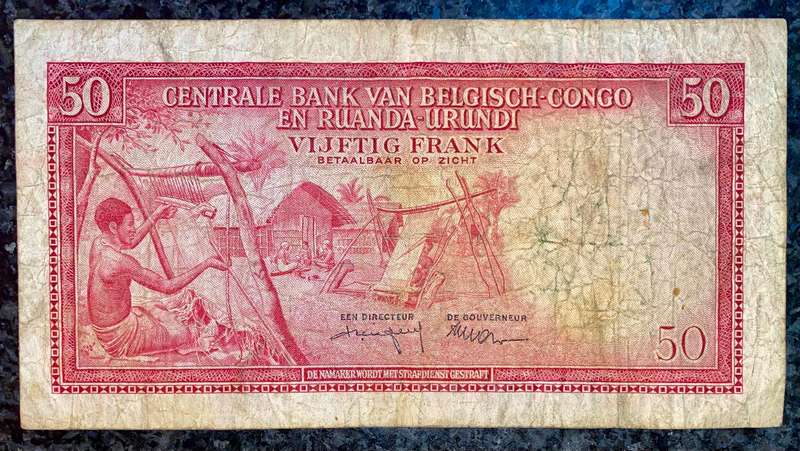 Belgium Congo - Ruanda-Urundi 50 francs 1959-09-01 - Z170908