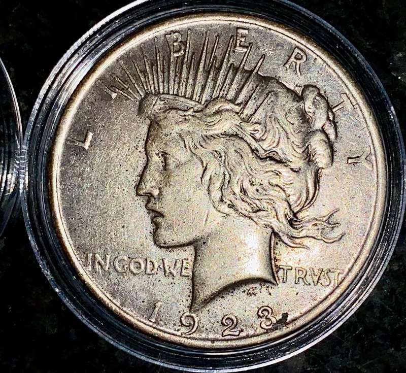 USA Silver Peace 1 dollar - 1923 Philadelphia mint - in capsule