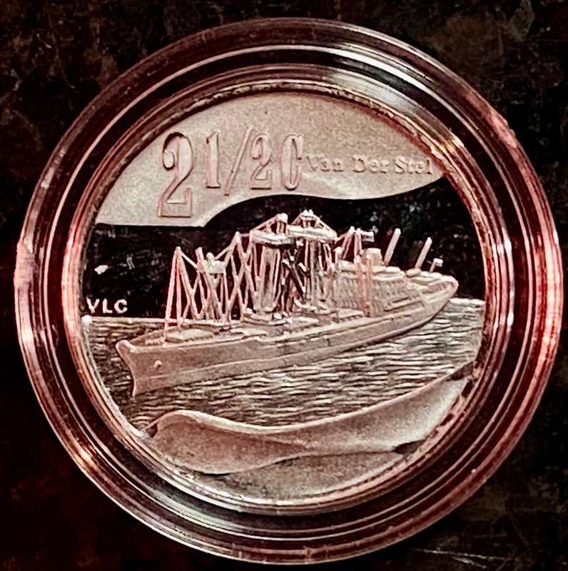 SA Mint Silver Flypress Tickey 2 1/2 cent - Maritime History of South Africa 2011 - mintage only 491