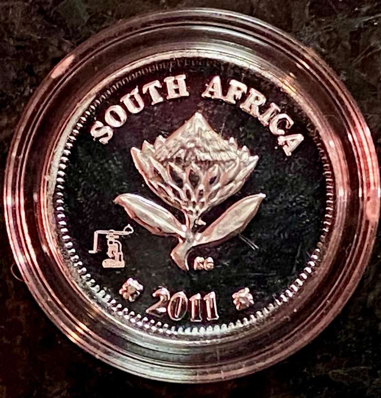 SA Mint Silver Flypress Tickey 2 1/2 cent - Maritime History of South Africa 2011 - mintage only 491