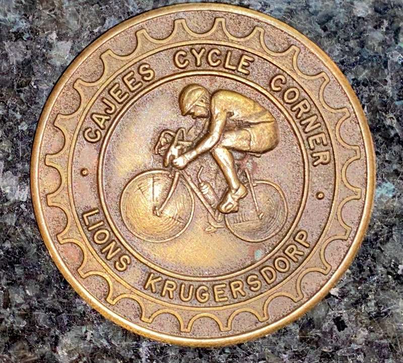 Lions Krugersdorp ajees cycle medal