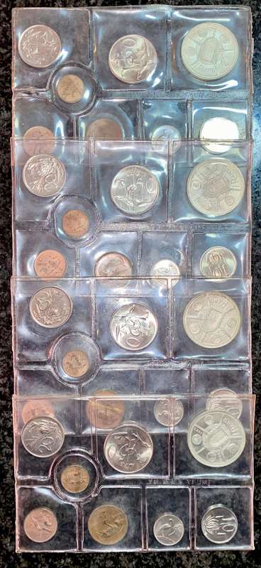 SA Mint Uncirculated 1974 - Silver R1 to 1 cent - sealed as from SA Mint