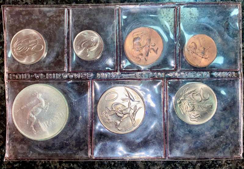 SA Mint Uncirculated 1968 - Silver R1 English to 1 cent - sealed as from SA Mint