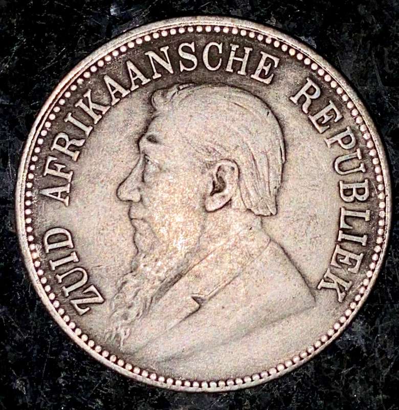 Z A R - 5 SHILLING 1892 - NOT SILVER / COPY