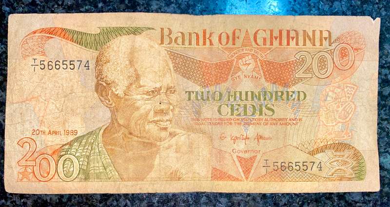 GHANA 200 CEDI 1989
